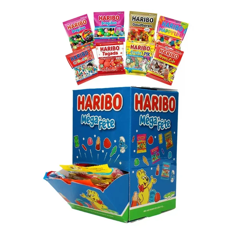 Haribo Mega-Fête snackbox - snoep uitdeelzakjes - 1000g