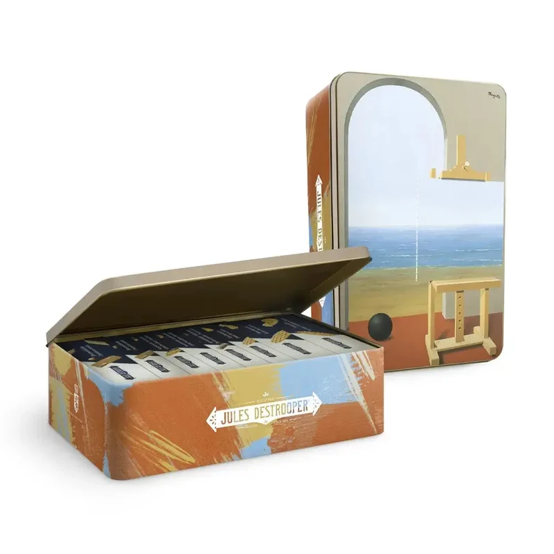 Jules Destrooper Magritte XL La Condition Humaine - koekjesblik cadeau - 1075g