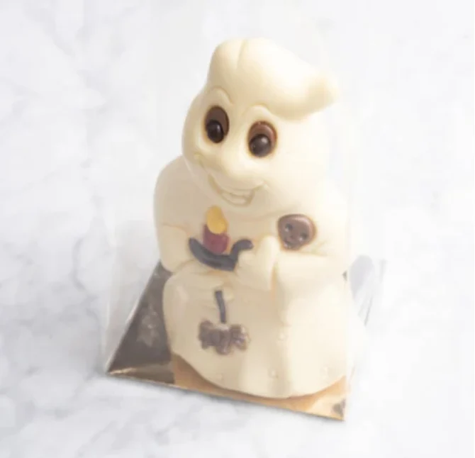 Spook in witte chocolade