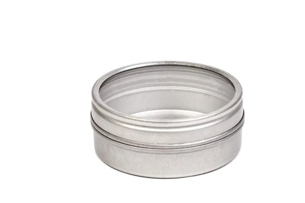 DSR 006 Ronde Kruidenblik – Metalen Specerijenblik met Vensterdeksel