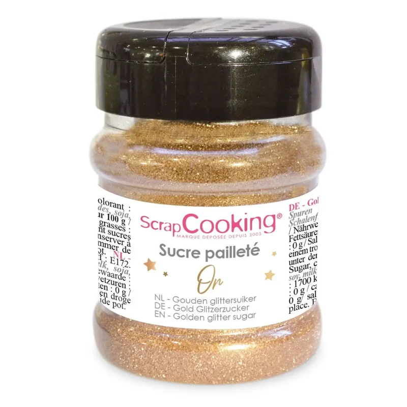 Scrapcooking | Goud glittersuiker