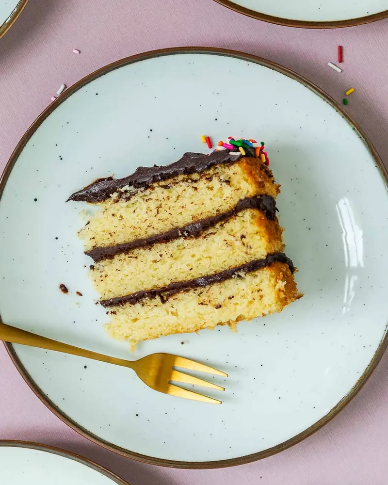 Chocolate-vanilla Confetti Cake