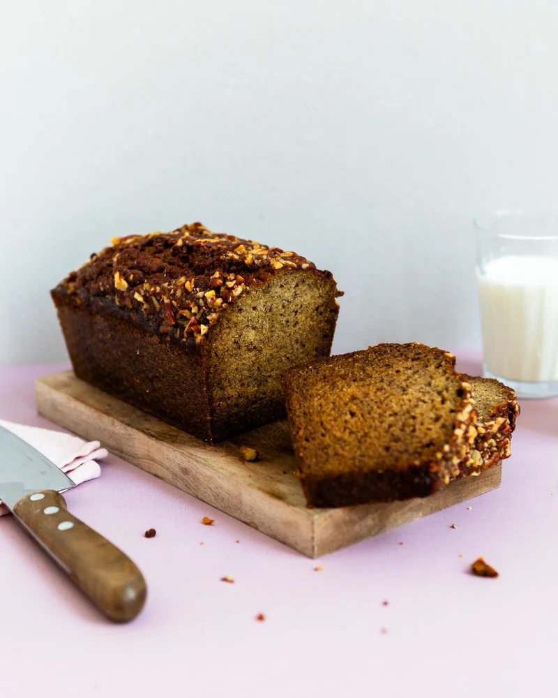Pecan Studded Banana Bread