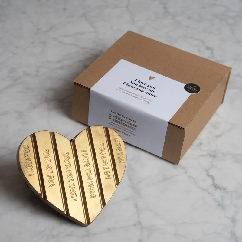 Gevulde Liefdesreep hart Goud