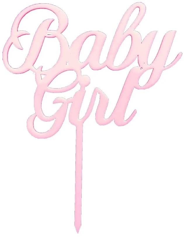 Acryl taarttopper "Baby girl"
