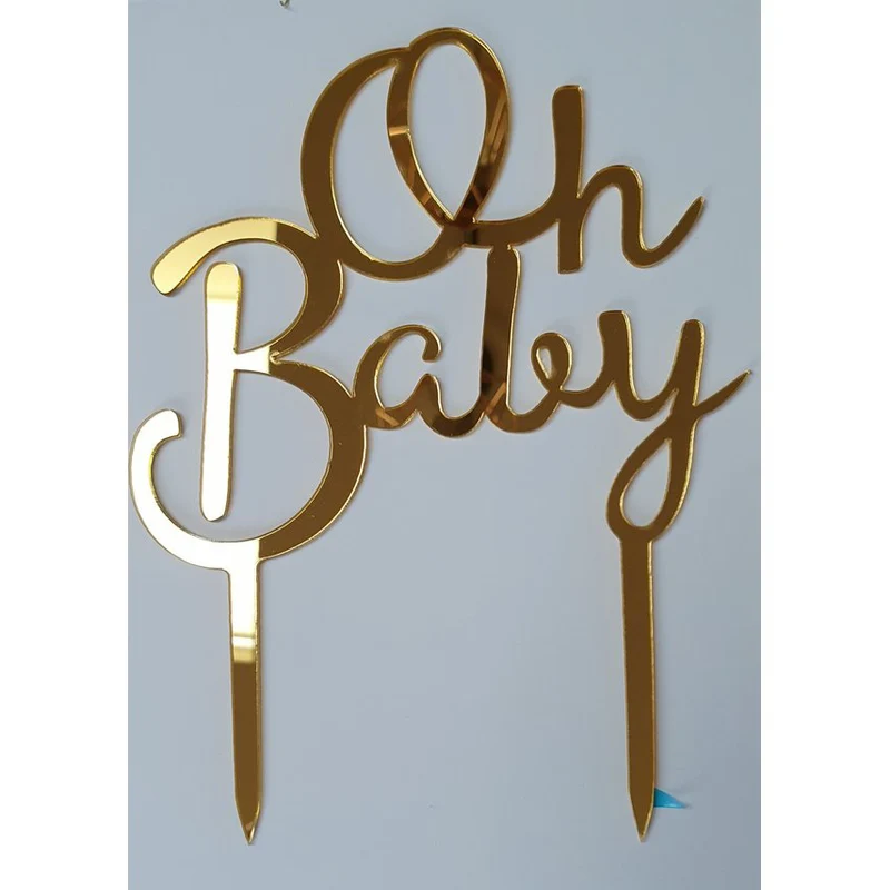 Acryl taarttopper "Oh Baby"