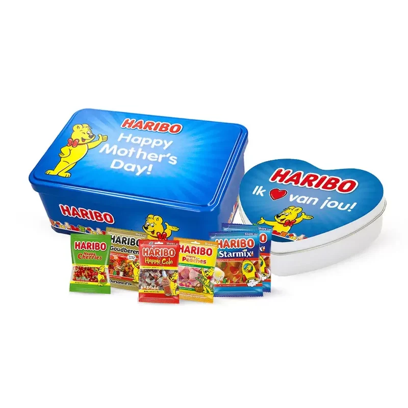 Haribo Moederdag giftbox pakket vol snoep - Happy Heroes & Starmix - 450g
