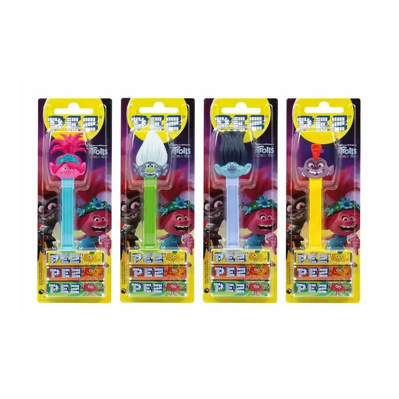 4 PEZ Figuren met elk 3 vullingen (figuren kunnen afwijken van foto) - 102g