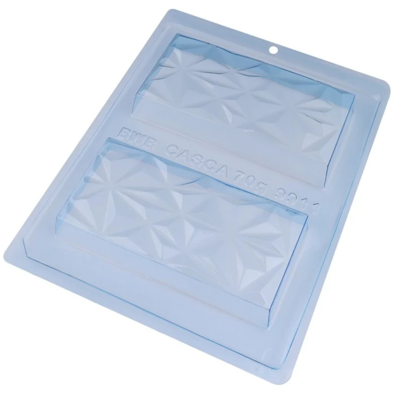 BWB Chocolate Mould 3 delig Chocoladereep Driehoekig