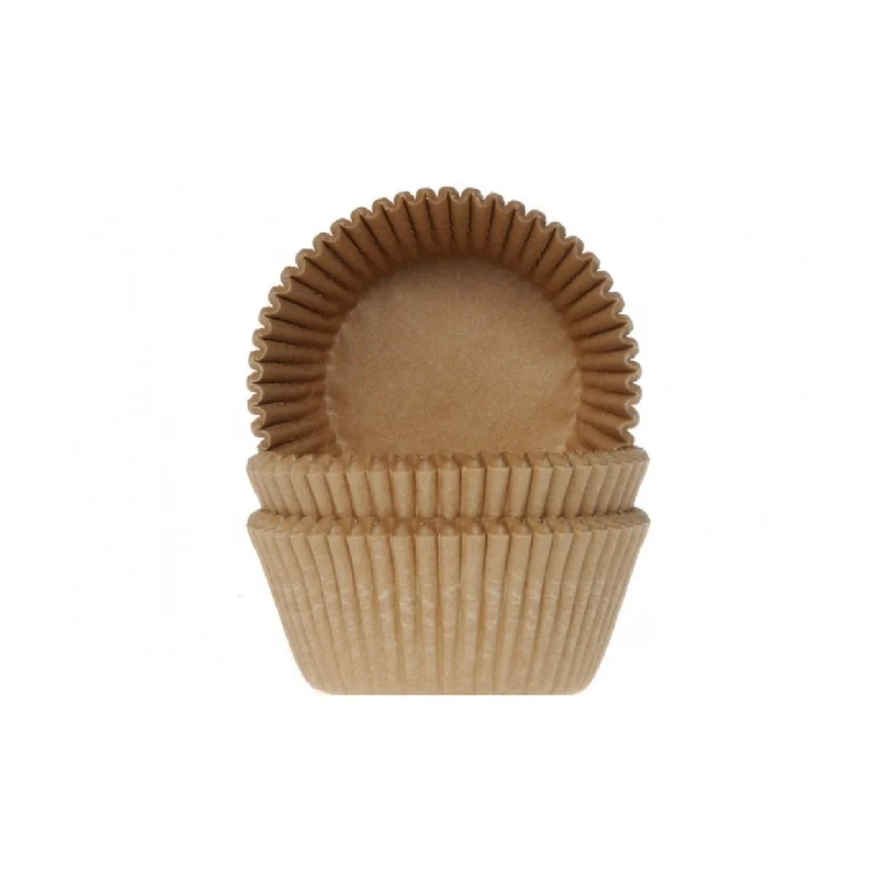 House of Marie Baking Cups Mini Kraft 60 stuks