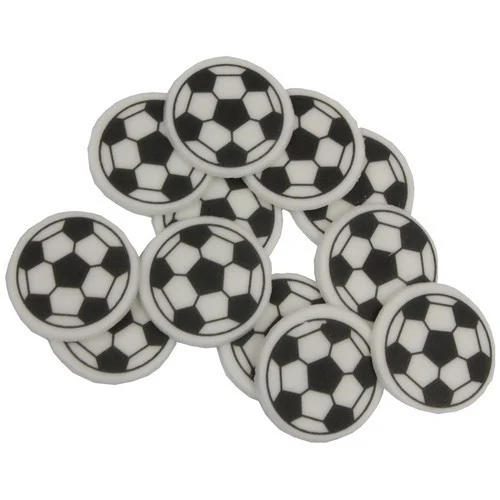 Voetbalschildje Suiker Ø25mm 12st.
