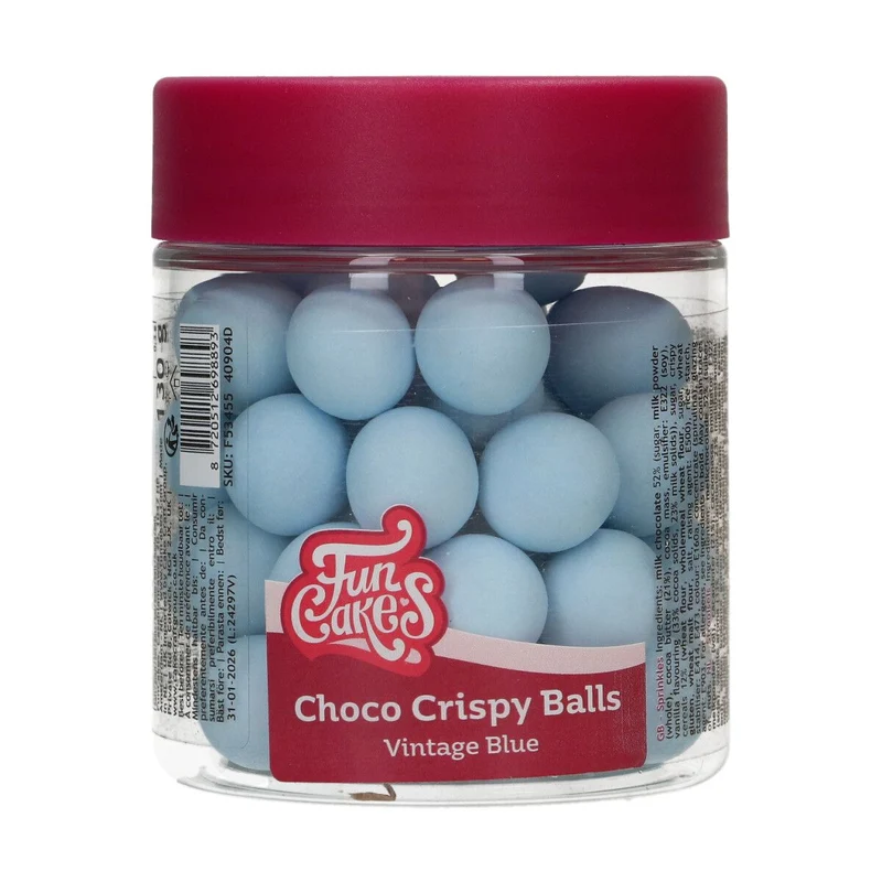FunCakes Choco Crispy Ballen Mat Blauw