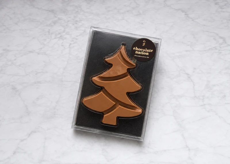 Kerstboom melkchocoladereep
