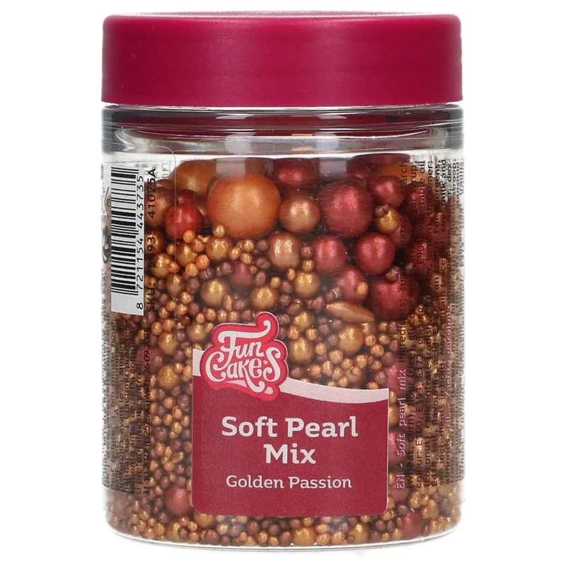 FunCakes | Soft Pearls Mix Golden Passion 80g