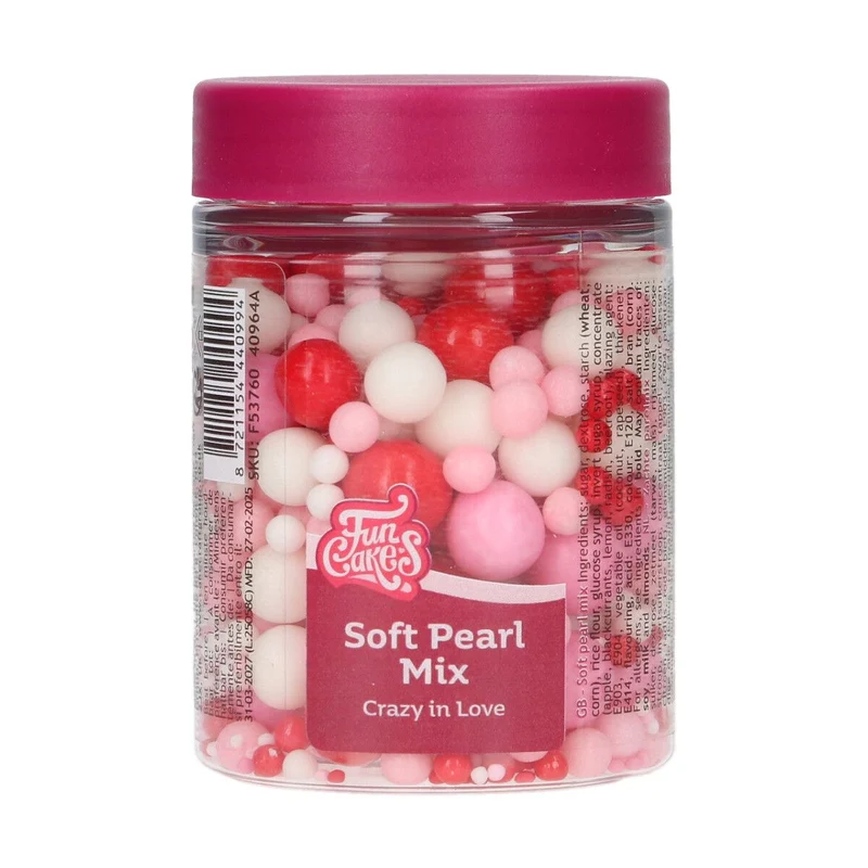 FunCakes | Soft Pearls Mix Crazy in Love 80g