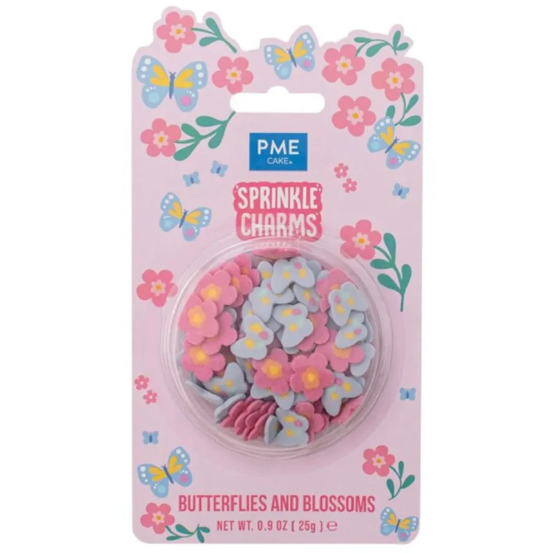 PME | Sprinkle Charms vlinders bloemen