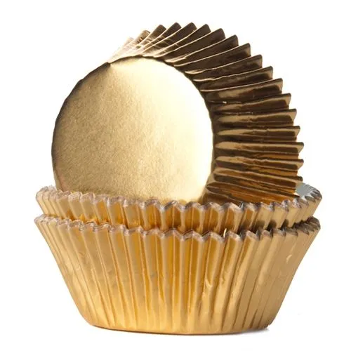 HoM | Baking cups goud folie