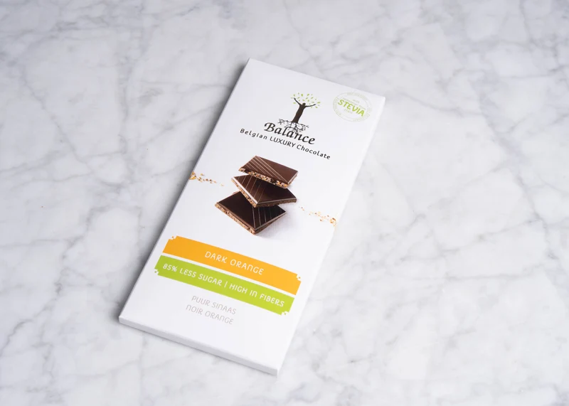 Stevia Luxe Tablet pure chocolade Sinaas 85g