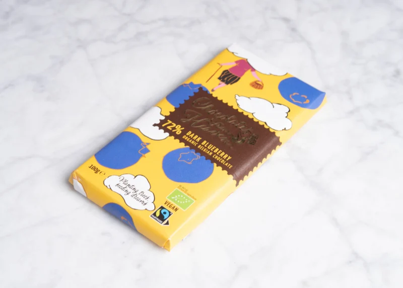 Pure chocoladereep bosbes 100g