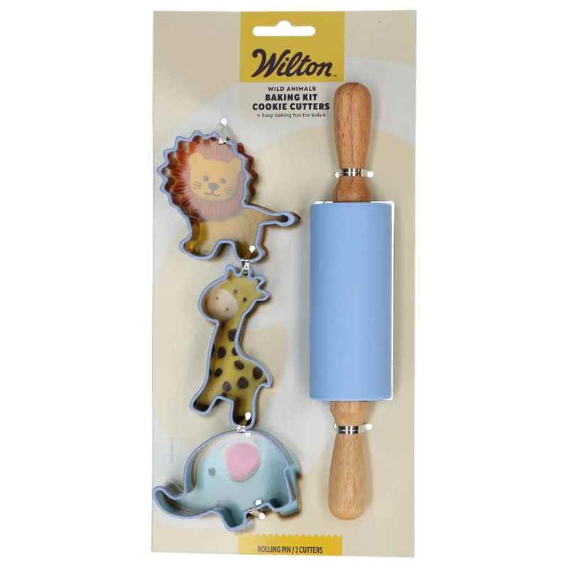 Wilton | Baking Kit Koekjesuitstekers Wilde Dieren Set/4
