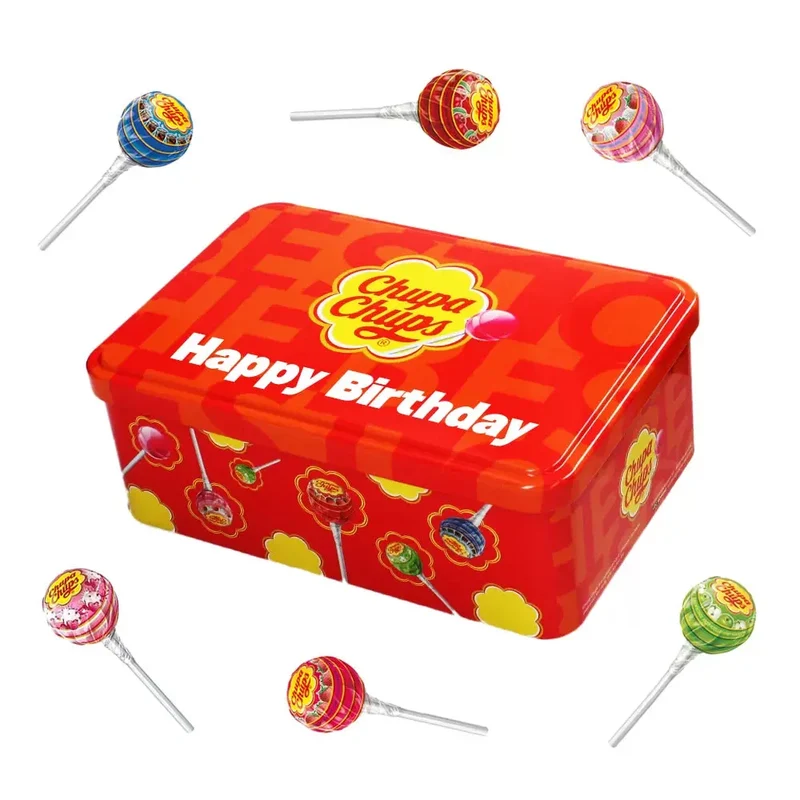 Chupa Chups Best of candy collection box "Happy Birthday" - lollies - 48 stuks - 620g