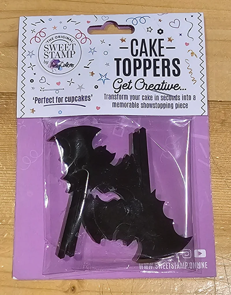 Sweet Stamp Cupcake Topper Vleermuis 6st.