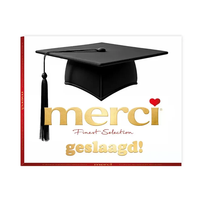 merci "Geslaagd" - Finest Selection chocolade - 8 smaken - 250g