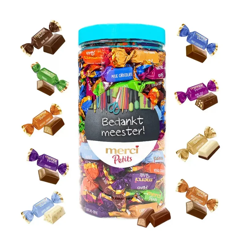 merci Petits chocolade - "Bedankt meester" - 700g