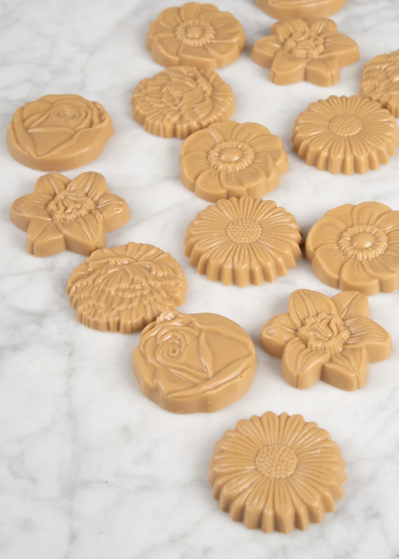 Bloemetjes gold chocolade 150g