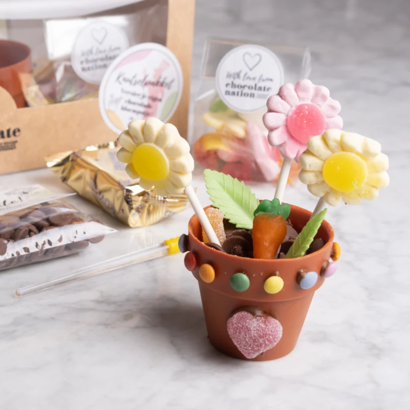 knutselpakket lente bloempotje