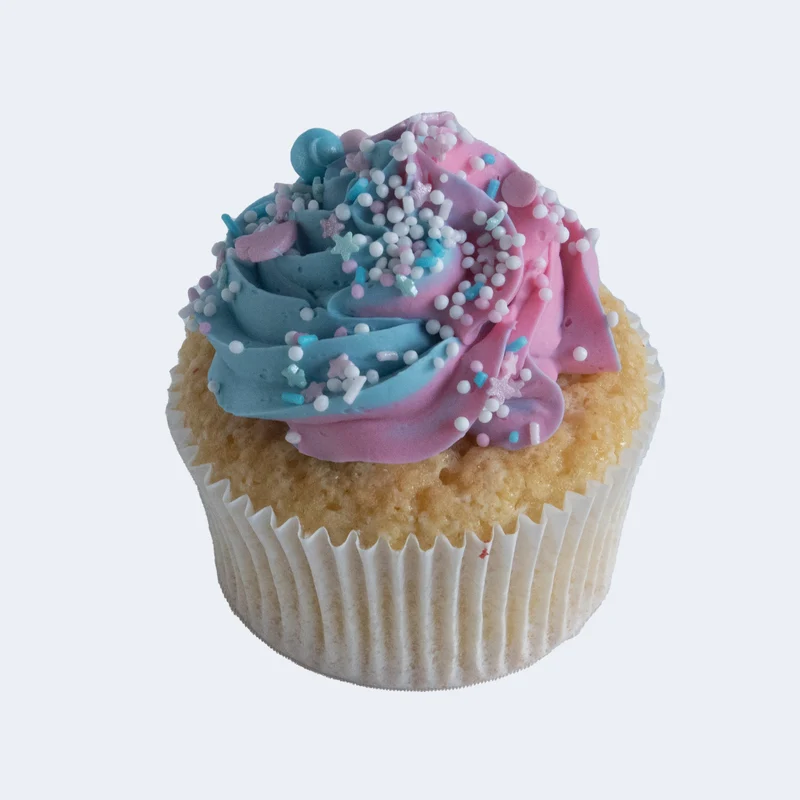 Gender reveal cupcakes met sprinkles (12 stuks)