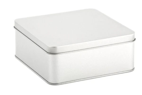 DSQ 010 Square Tin Box met Stulpdeksel – Ruime metalen verpakking voor gifts en accessoires