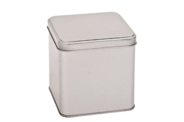 DSQ 014 Cube Tin Box – Vierkante metalen bewaardoos voor opslag en verpakking