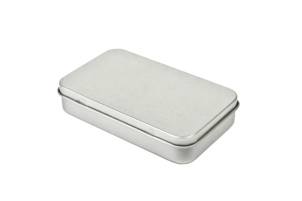 DSE 067.05 Zilveren Pocket Box met Scharnierdeksel Bedrukken