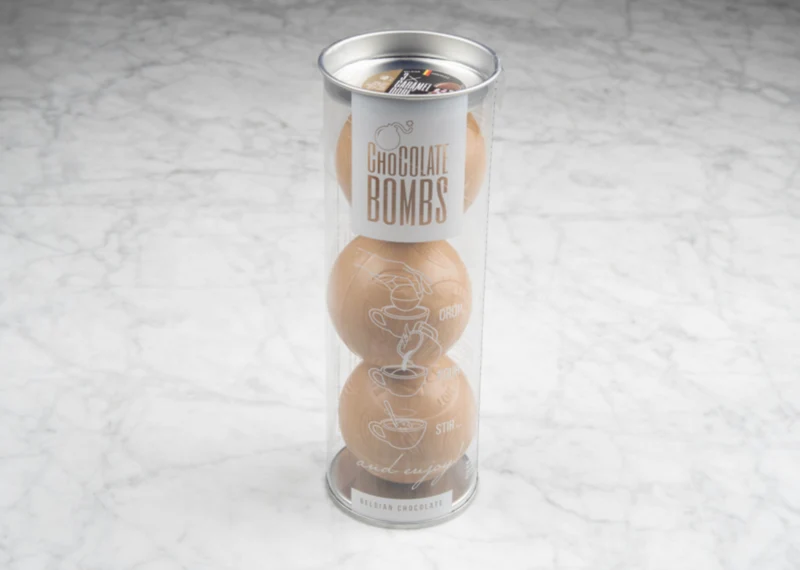 Chocolate Bombs gold marshmallows