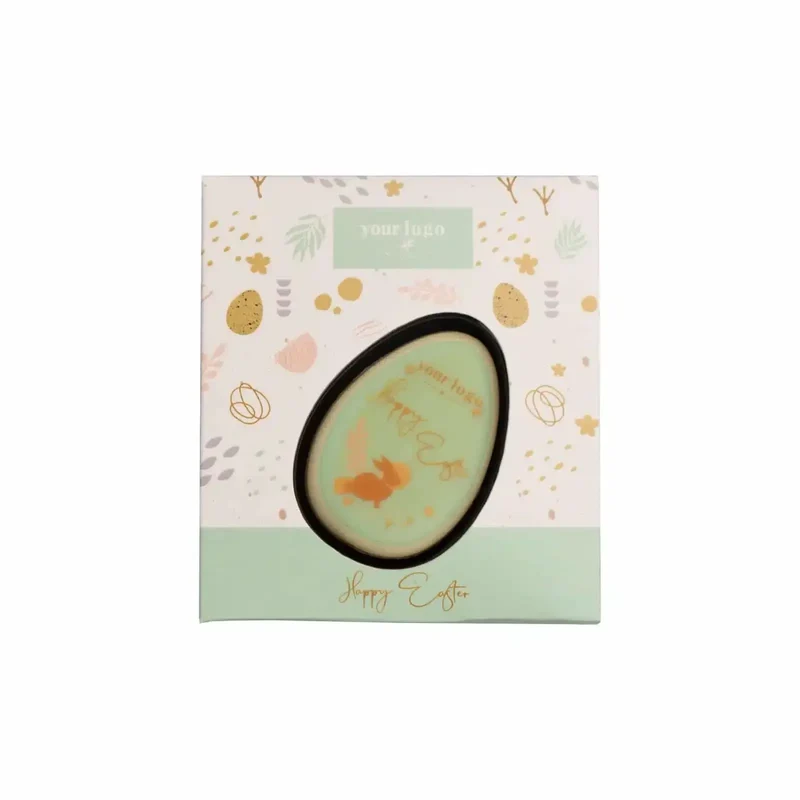 Chocolade Mini Paasei met Print 20g – Luxe Paasei met Personalisatie