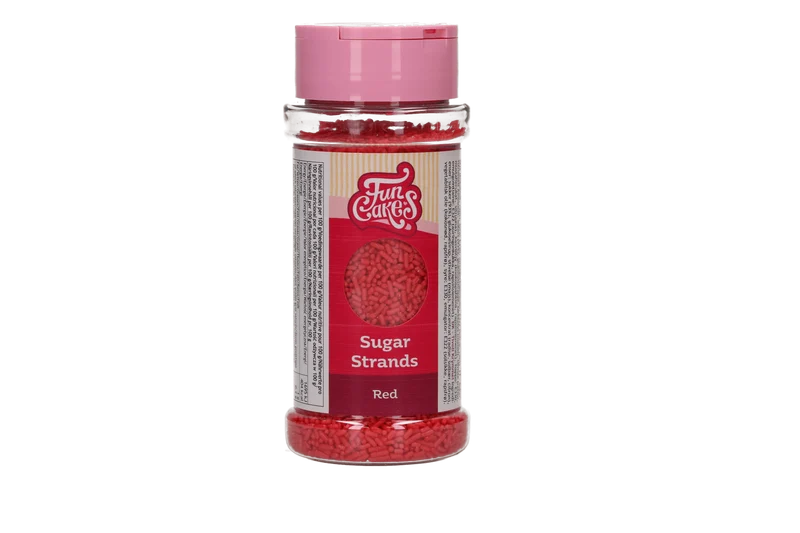 FunCakes Sugar Strands Rood 80 g