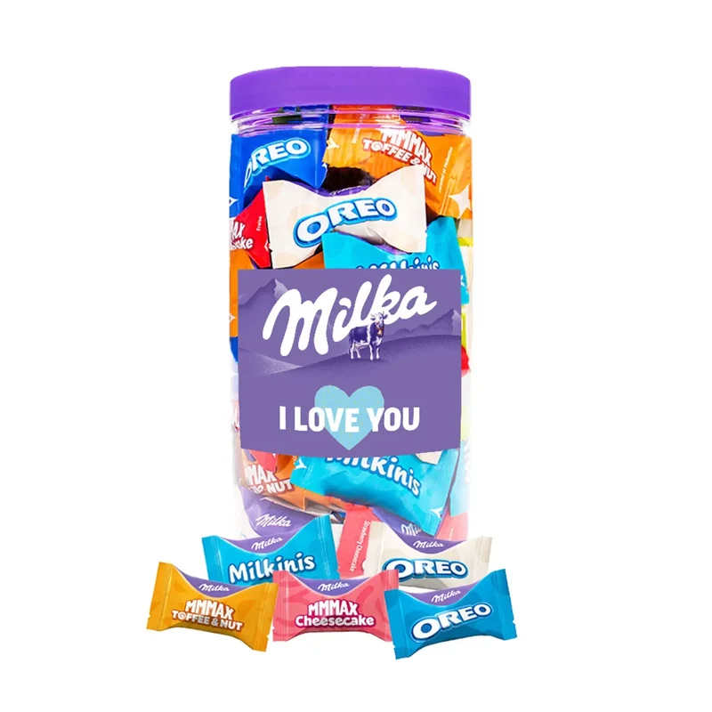 Milka Favourites chocolademix "I love you" - 500g