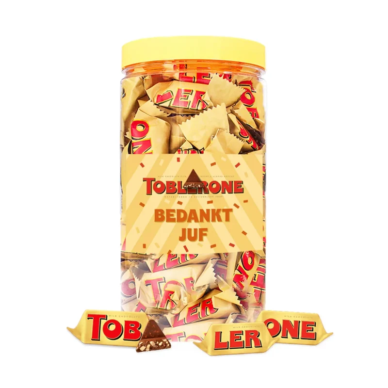Toblerone Tiny chocolade "Bedankt juf" - 500g