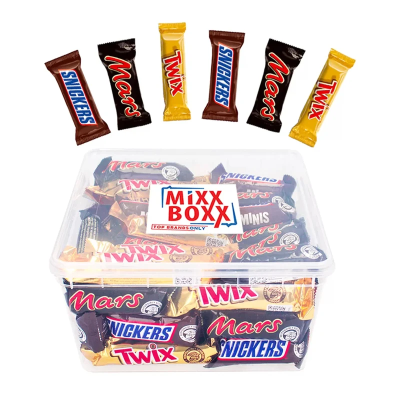Mars Mini chocolademix - Mars, Snickers & Twix - 55 stuks - 1100g