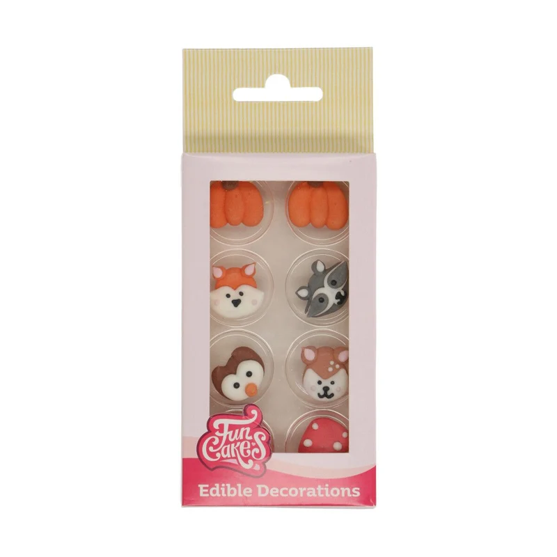 FunCakes Suikerdecoraties Bosdieren Set/8