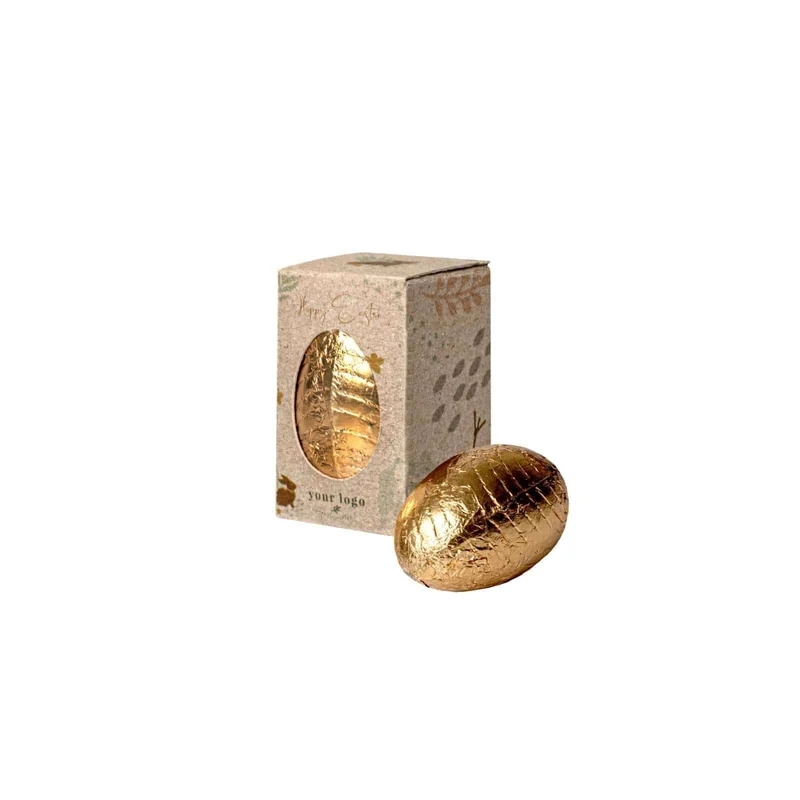 Mini chocolade-ei – Klein Chocolade Paasei in Duurzame Geschenkdoos