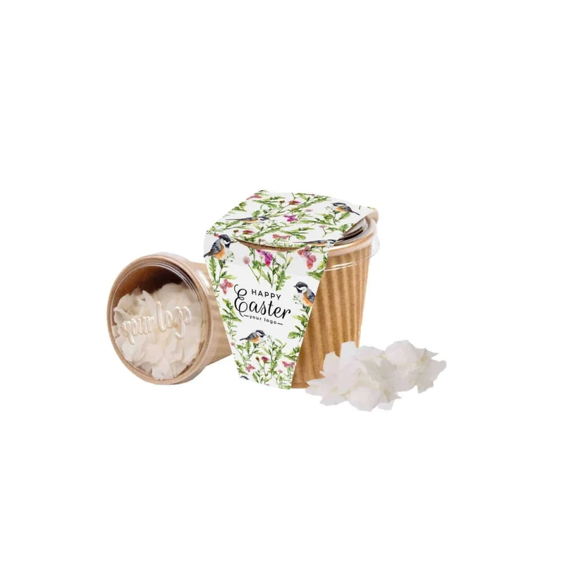 Reclame Snoepjes Kokosnoot Chips – Tropische Kokos Snack in Stijlvolle Cup
