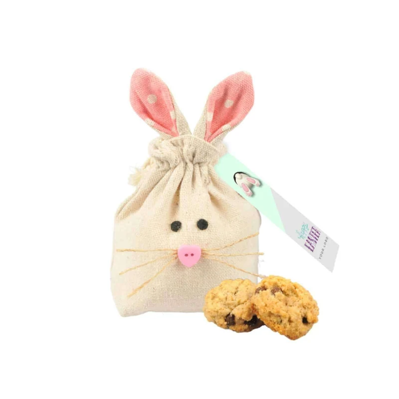 Natuur Konijnen Tas – Mini Havermoutkoekje met Chocoladestukjes