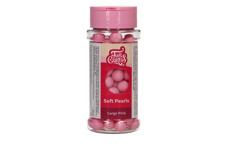 FunCakes Soft Pearls Pink 10mm 70 g