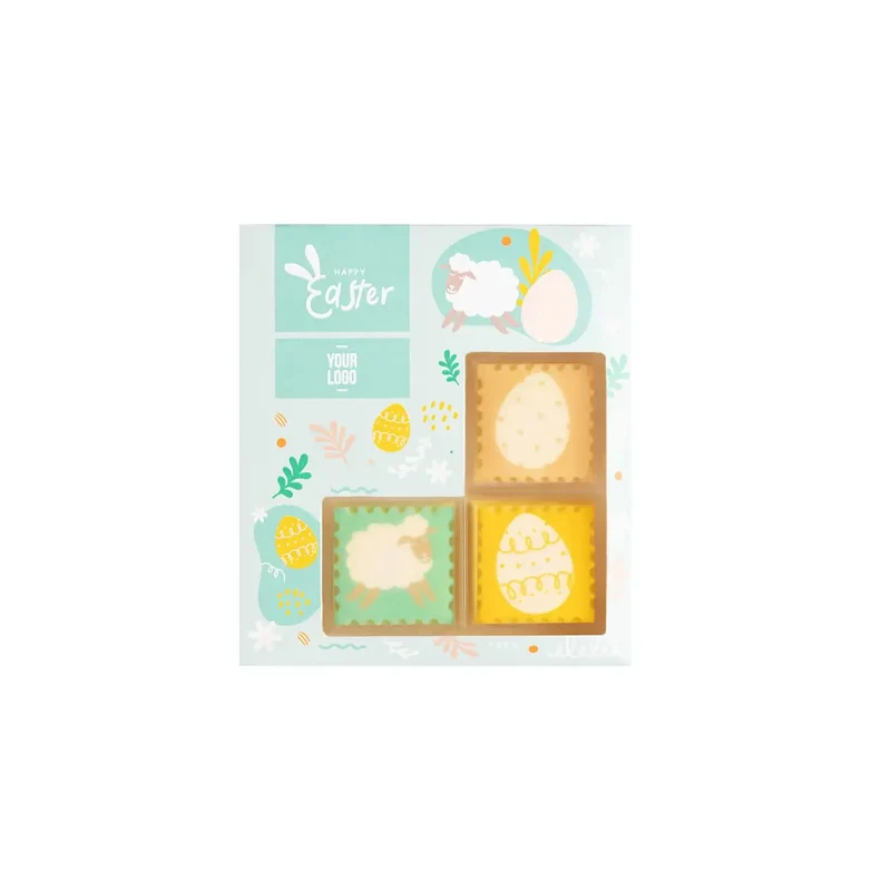 Pralines ChocoStamp Print 3 Stuks – Luxe Pralines met Personalisatie
