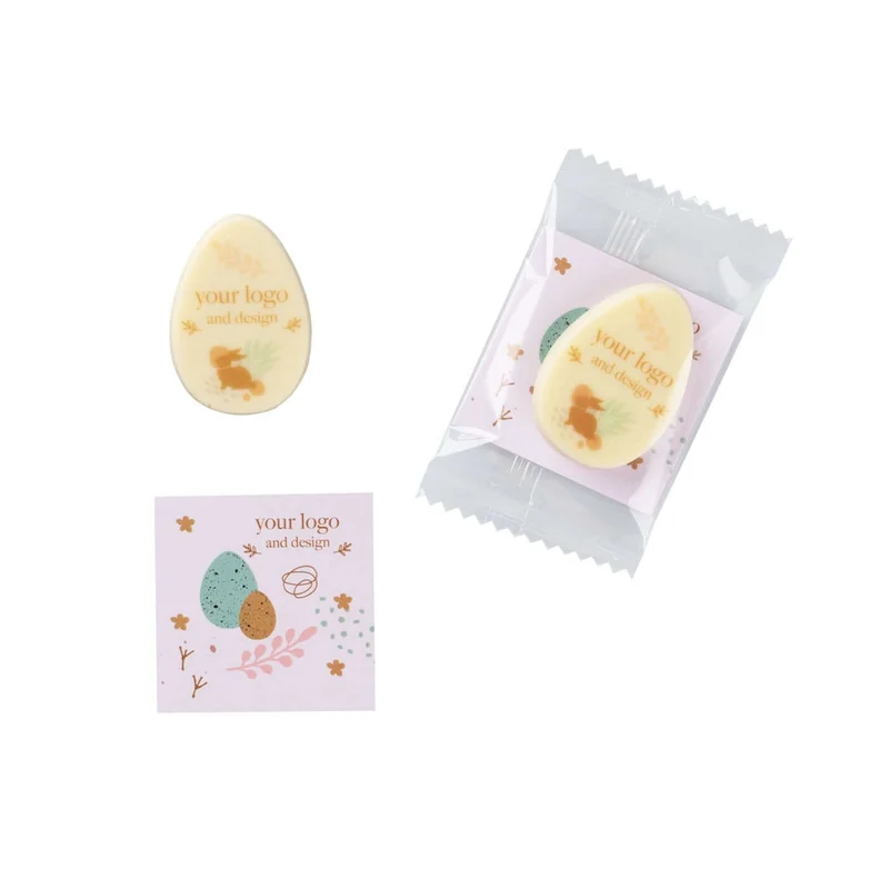 ADVERTENTIEKAART – CHOCOLADE EI MET PRINT