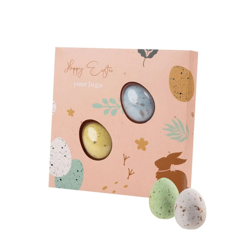 Freckled Eggs Chocoladeset (2 stuks) – Mini Paaseitjes met Notenvulling