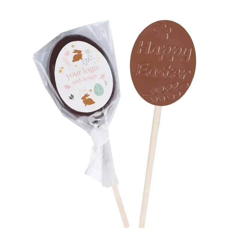 Chocoladereep Paasei 65 g – Luxe Chocolade Paasreep met Feestelijke Topping
