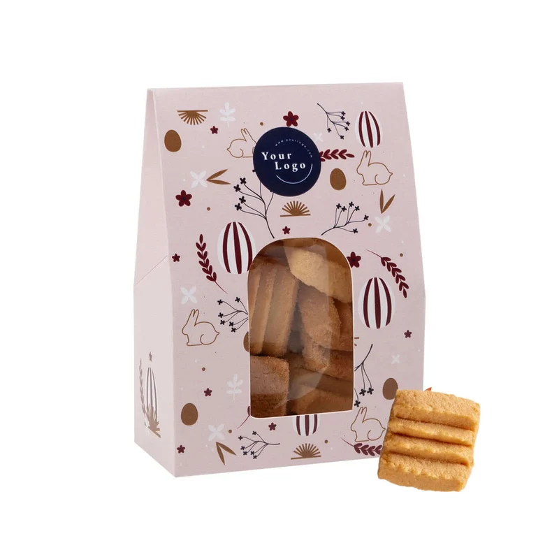 Zakje mini-boterkoekjes – Ambachtelijke Boterkoekjes in Duurzame Paasverpakking